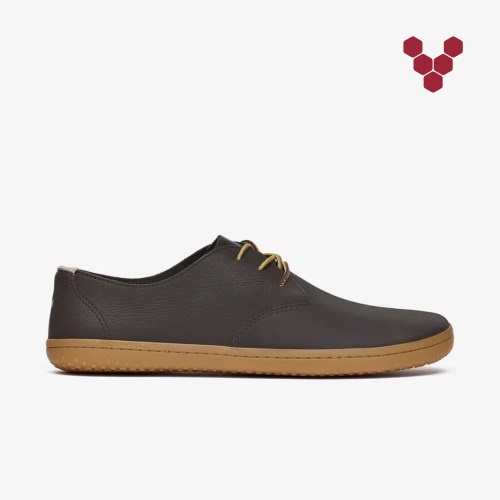 Vivobarefoot Ra II Mørke Brune Oxford Sko Herre [7-MDSW]